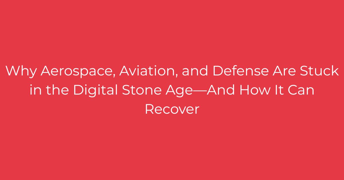 AAD in the Digital Stone Age